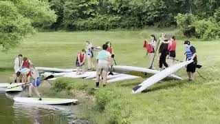 Neshaminy eighthgrade boating trip to Core Creek Park [upl. by Attennaej877]