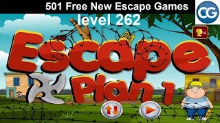 Walkthrough 501 Free New Escape Games level 262  Escape plan 1  Complete Game [upl. by Karilynn]