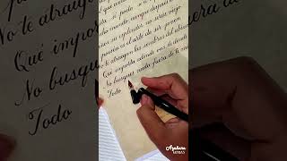 📜 Caligrafía Inglesa para un Poema caligrafia poemas copperplate relaxingvideo [upl. by Negeam]