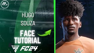 EAFC 24  HUGO SOUZA ‘’NENECA’’ Face  Stats Tutorial [upl. by Assirram]