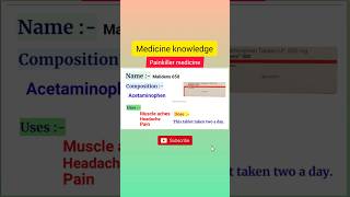 Acetaminophenacetaminophen pain painkiller painrelief short shorts shortvideo shortsvideo [upl. by Eniahs]