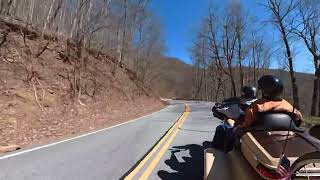 Suches Ga to Lumpkin Co on Hwy 60 harleydavidsontriglide 2014triglide [upl. by Cerelly]