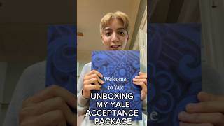 UNBOXING MY YALE ACCEPTANCE PACKAGE college unboxing ivy yale shorts [upl. by Ellord]