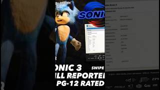 Sonic The Hedgehog 3 might be PG13 Let’s talk about it in oneminute movienews [upl. by Aronek]