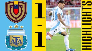 Gol de Nicolas Otamendi Hoy  Venezuela vs Argentine 11  Resumen Copa del Mundo Clasificación 24 [upl. by Aryas]