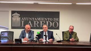 Presentación del carril bici con el consejero de Fomento Roberto Media y el alcalde de Laredo [upl. by Leahcimnaj545]