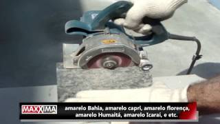 Cortar Granito Mármore Cerâmica Porcelanato Bloco Concreto  Disco de Corte Diamantado Maxxima [upl. by Utica]