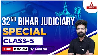 32nd Bihar Judiciary Exam  Special Class 5  By Amit Sir  Judiciary Adda247 [upl. by Sophronia532]