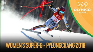 Womens SuperG  Alpine Skiing  PyeongChang 2018 Replays [upl. by Rehpotsihc842]