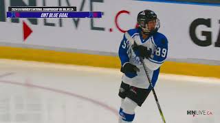 2024 HC U18 Womens National Championships  Ontario Blue vs Manitoba [upl. by Asiulana562]