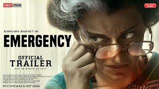 EMERGENCY Official trailer  Release Update  Kangana Ranaut  Anupam kher  Emergency trailer [upl. by Zetrom]