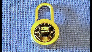 Picking 161 Lockwood ASSA ABLOY combination padlock decoded [upl. by Fuld]