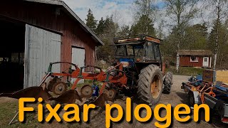 fixar plogen Kverneland and 3 skärig tegplog lagar skivritsen [upl. by Ahsikan]