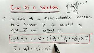 curl of a vector  how to find curl of vector [upl. by Ilohcin]