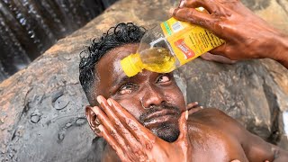 Hogenakkal Famous eye massage 😱 asmr gramophonevillage [upl. by Atalanti]