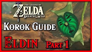 ELDIN Korok Guide  Part 1  The Legend of Zelda Breath of the Wild [upl. by Whitcher]