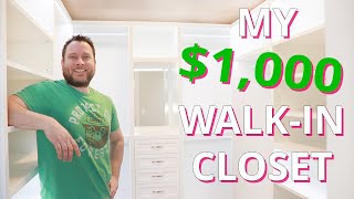 DIY DREAM Closet for just 1000  Wardrobe Design  Woodworking Project On A Budget [upl. by Weldon]