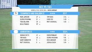 Ashburton CC v Teignmouth and Shaldon CC  Aaron Printers Cup [upl. by Gorges]