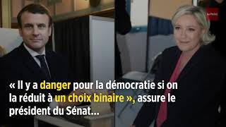 La bipolarisation Macron – Le Pen un « danger pour la démocratie » pour Larcher [upl. by Ardnusal]