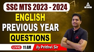 SSC MTS 2023 Previous Year Questions  English  ADDA247 Telugu [upl. by Mast]