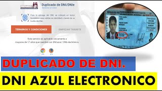 COMO SOLICITAR DUPLICADO DE DNI DE FORMA VIRTUAL DE LA PLATAFORMA DE RENIEC [upl. by Arik]