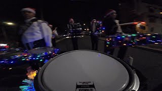 Belmont Christmas Parade SJB HS Center Snare Cam [upl. by Iadam]