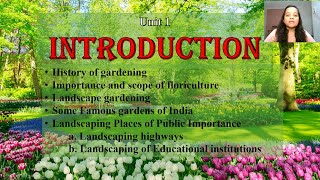 Floriculture  Introduction History scope and Importance [upl. by Neelrahc14]