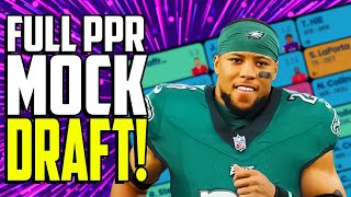 Full PPR Mock Draft LIVE [upl. by Aina]