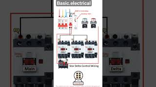 Star Delta Connection💥🔌electricalwork Basicelectrical stardeltastarter [upl. by Oravla783]