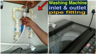 How to connect tap adapter for washing Machine inlet pipe fitting tricks you need to know [upl. by Sitruc]