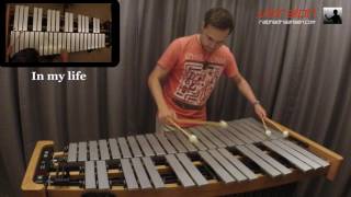 In my life  The Beatles for vibraphone [upl. by Lebam74]