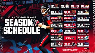 SCHEDULE RELEASE Marc and John break down all the games on a loaded Texans schedule [upl. by Jamin]