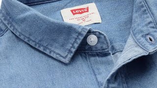 Levis Mens Blue Denim Shirt Buy link 🔗 in Description and Comment section levis denim myntra [upl. by Ecydnac691]