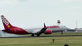 Arrival from Zakynthos Corendon flight CD756 at Amsterdam Schiphol Airport [upl. by Raddie]