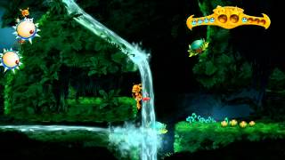 Rayman Legends Back To Origins Jibberish Jungle Still Flowing All Teensies Walkthrough [upl. by Fleisher]