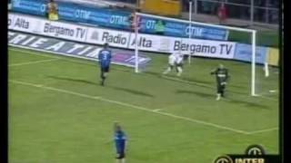 20042005 Atalanta vs Inter 23 Adriano [upl. by Natan]