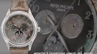 MyWatchTV  PATEK PHILIPPE Montre à Quantième Annuel Ref 4948G [upl. by Blood]