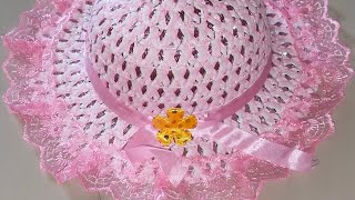 My Baby hat 👒 Home made please watch and subscribe share [upl. by Orabel]