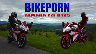 BIKEPORN  YAMAHA YZF R125  AKRAPOVIC PURE SOUND [upl. by Vtehsta820]