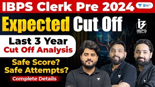 IBPS Clerk Expected Cutoff 2024  IBPS Clerk Analysis  Last 3 Year Cutoff Analysis  By Team AVP [upl. by Bashuk]