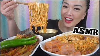 ASMR NOODLES  KIMCHI EATING SOUNDS NO TALKING  SASASMR [upl. by Filahk]