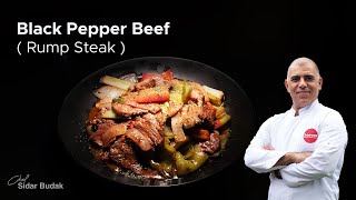 Lezzetli Rump Steak Tarifi Black Pepper Beef ile Asya ve Meksika Mutfağı [upl. by Hickey]