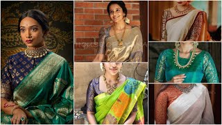 Simple Brocade Blouse Designs 2022  Latest Brocade Blouses 2022  Designer Brocade Blouses 2022 [upl. by Aissak]