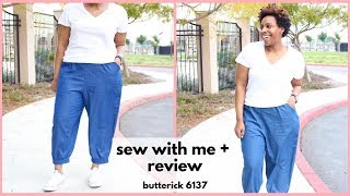 SEW WITH ME  REVIEW BUTTERICK 6137 [upl. by Aihsia]