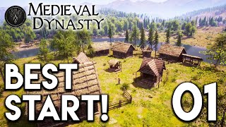 Medieval Dynasty BEST START OXBOW Lets Play E1 [upl. by Lieno840]