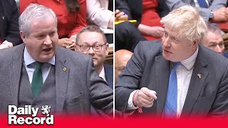 Ian Blackford and Boris Johnson clash over UK poverty [upl. by Aehsel547]