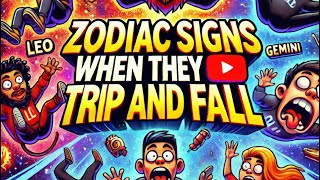 Zodiac Signs When They Trip amp Fall [upl. by Catima]