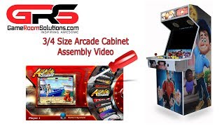 Mini Arcade Cabinet Kit for 22 Monitor GameRoomSolutions com [upl. by Retrop]