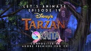 Lets Animate Ep19  Krita Disneys Tarzan [upl. by Aluino471]