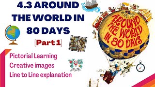 PART 1  Around the World in 80 days  43  Jules Gabriel Verne  Line to Line Explanation in Hindi [upl. by Cacie]